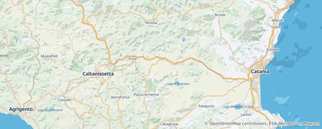Mappa di Enna