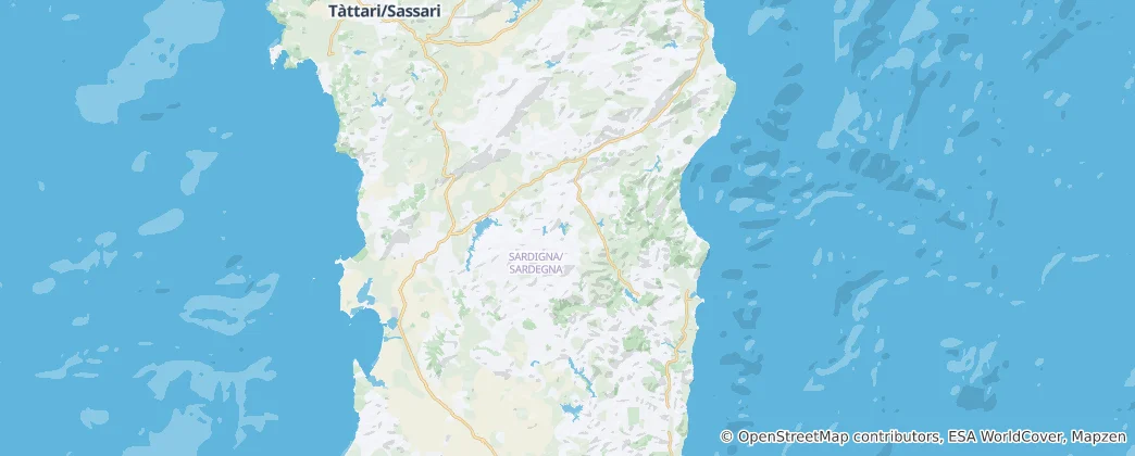 Mappa di provincia di Nuoro