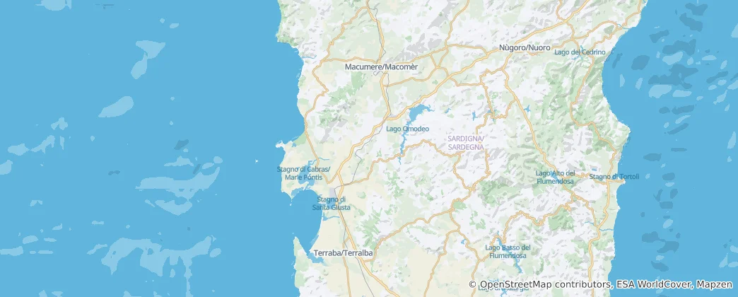 Oristano ili Haritası