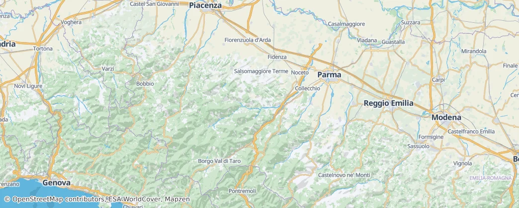 Parma — mapa