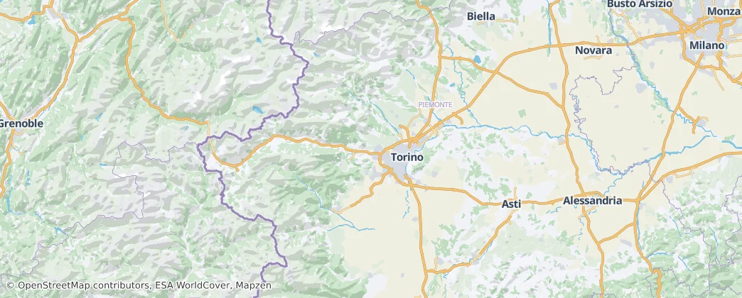 Turín — Mapa