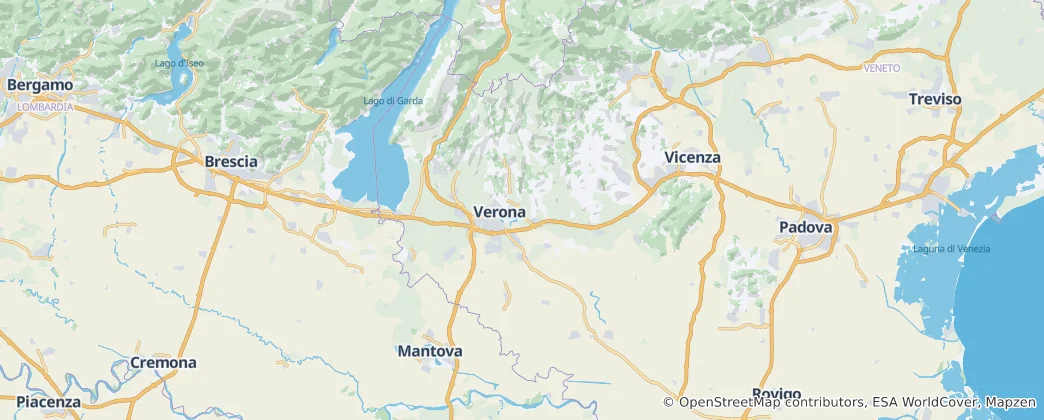 Mapa Provincie Verona