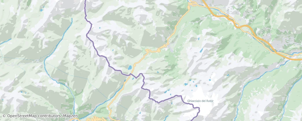 La Thuile — mapa