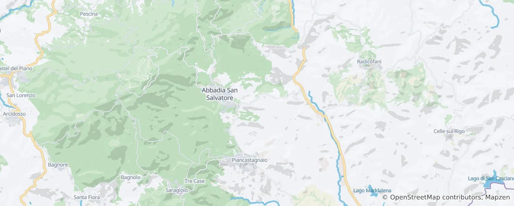 Karte von Abbadia San Salvatore