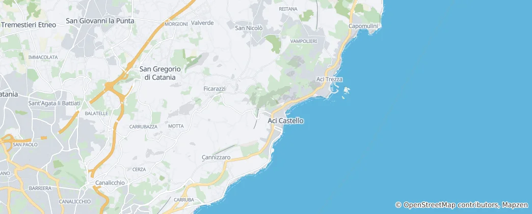 Karte von Aci Castello