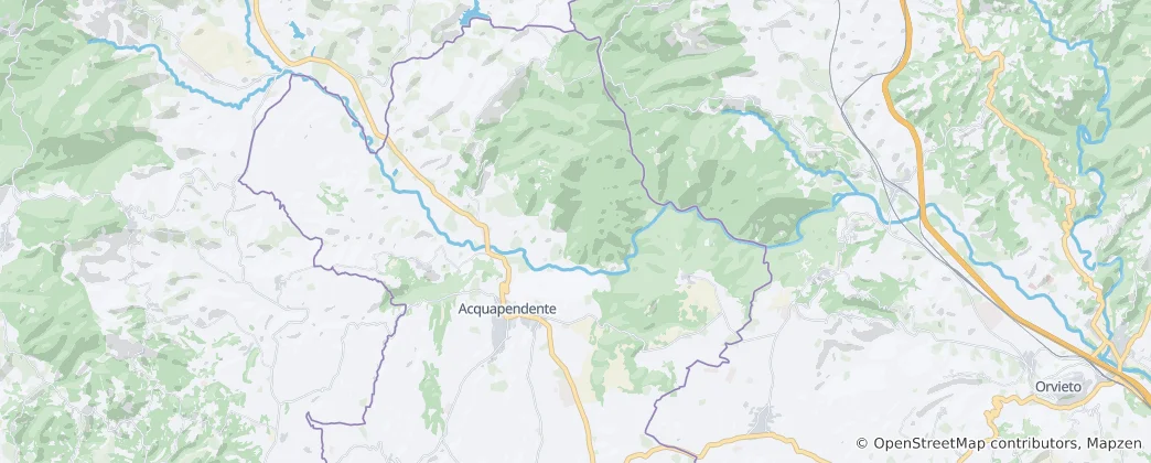Mapa Acquapendente