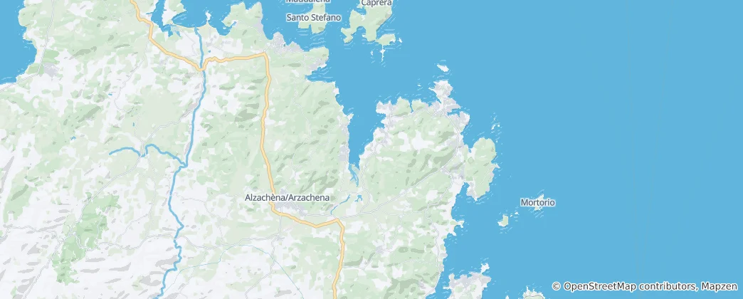 Map of Arzachena