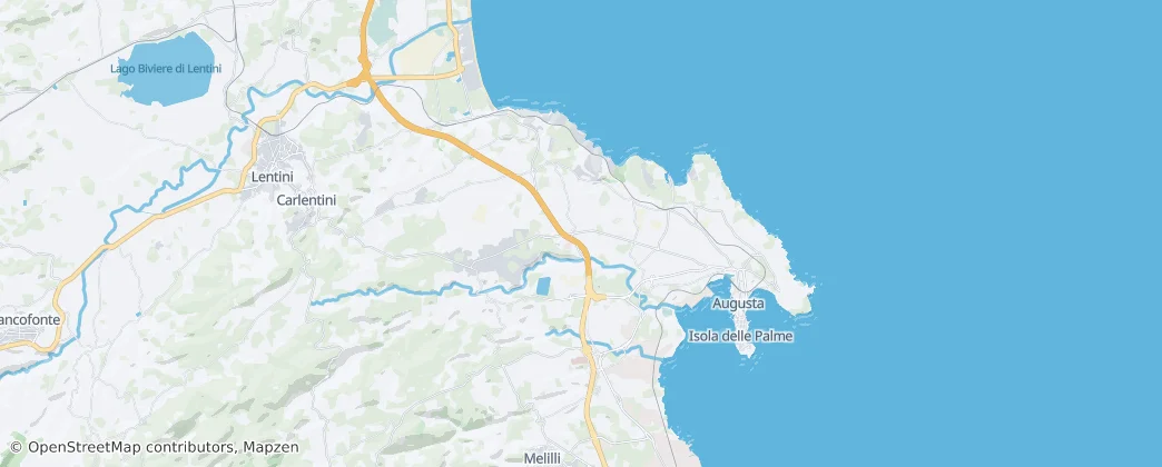 Augusta — Mapa