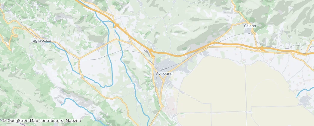 Avezzano — Mapa