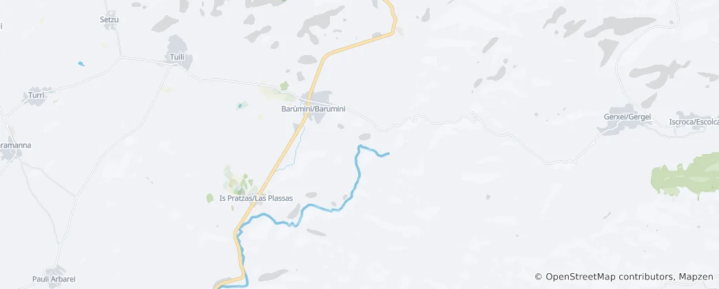 Mapa Barumini