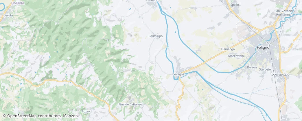 Bevagna — mapa