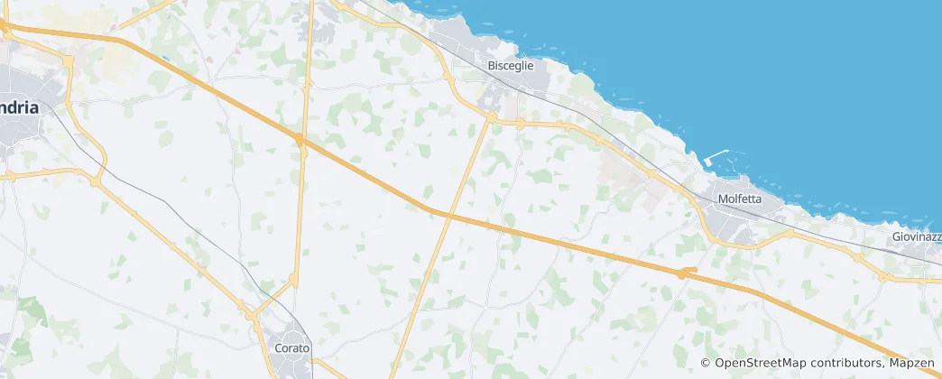 Mappa di Bisceglie