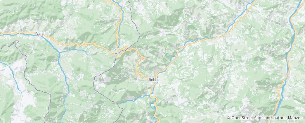Map of Bobbio