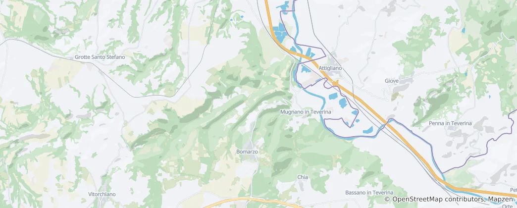 Mapa de Bomarzo
