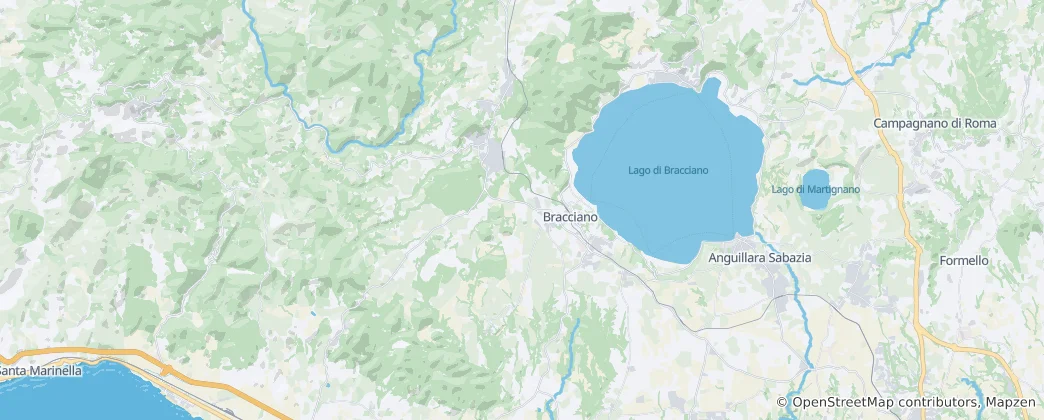 Mapa Bracciano