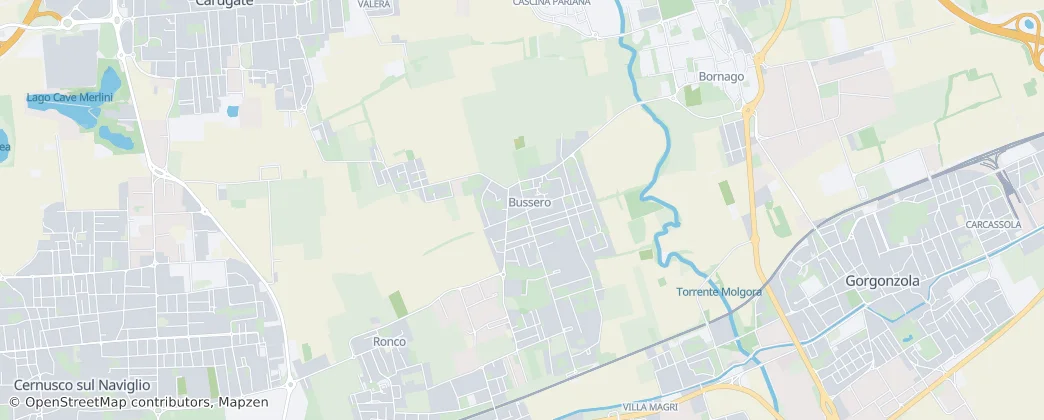 Bussero — Map