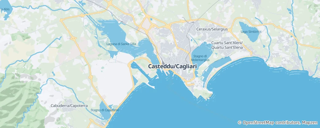 Mapa Cagliari