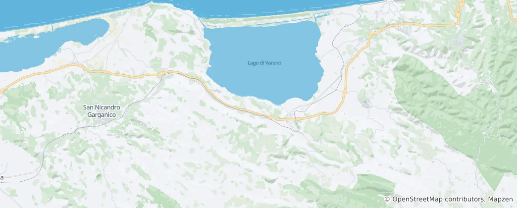 Mapa Cagnano Varano