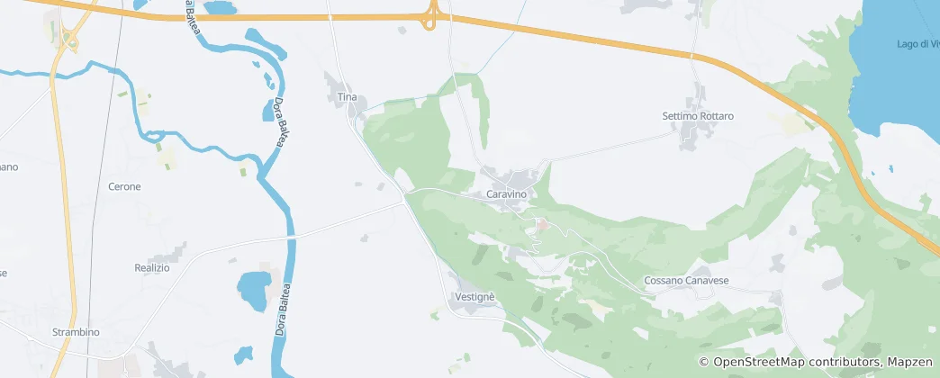 Mappa di Caravino