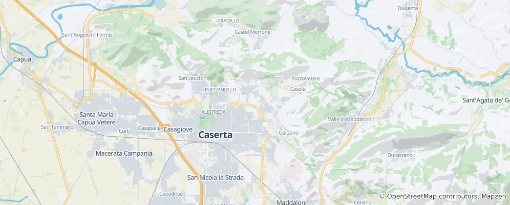 Map of Caserta