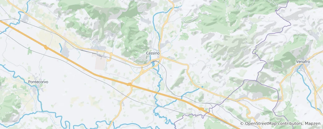 Mappa di Cassino