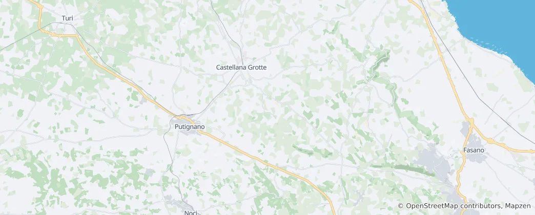 Mappa di Castellana Grotte