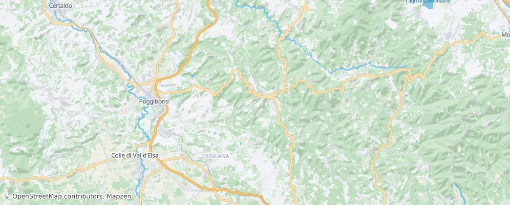 基安蒂地区卡斯特利纳 — 地图