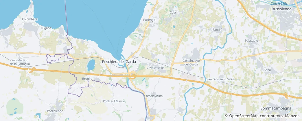 Mapa Castelnuovo del Garda