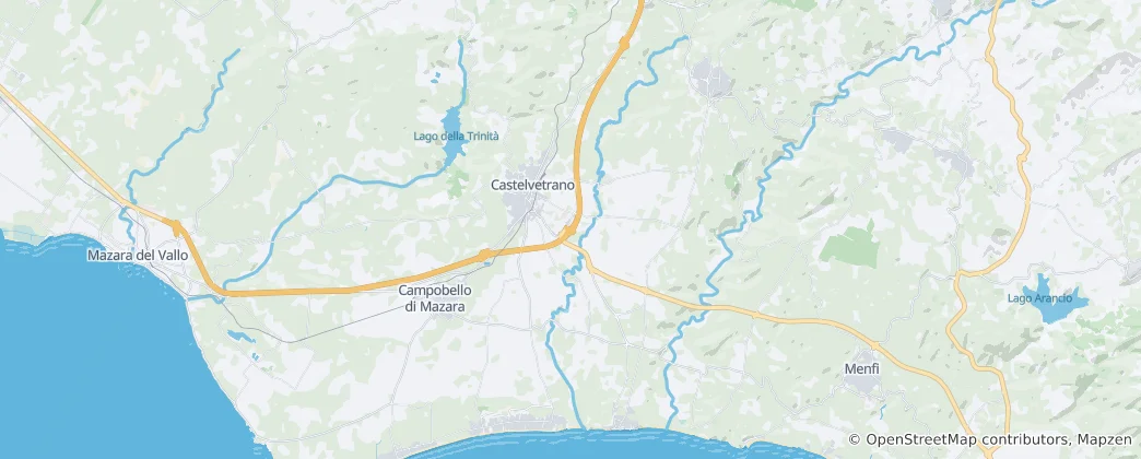Karte von Castelvetrano