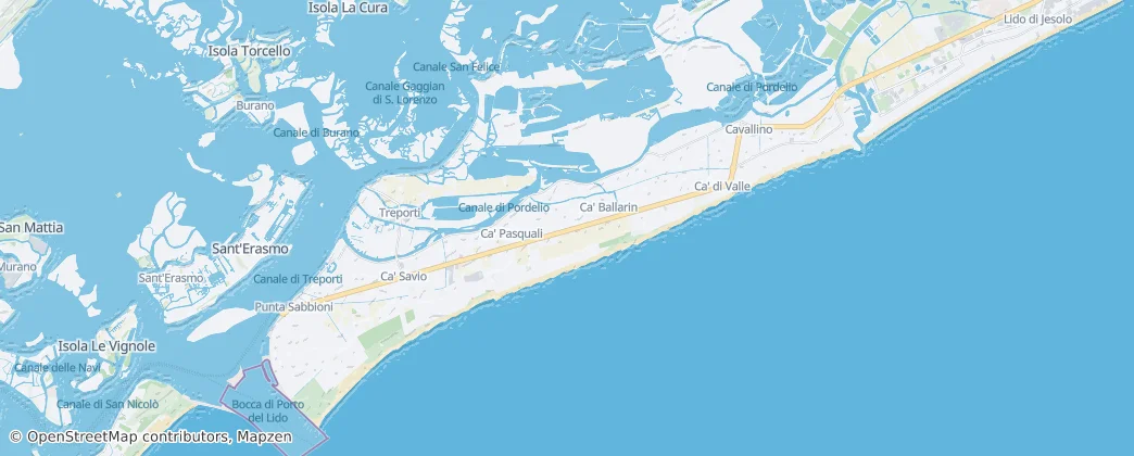 Cavallino-Treporti — mapa