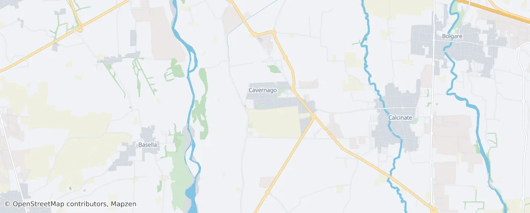 Cavernago — mapa
