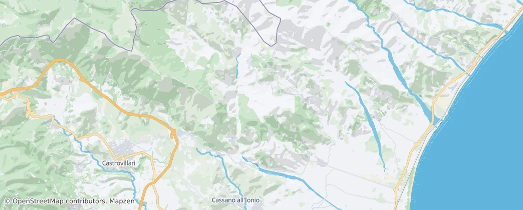 Mapa de Cerchiara di Calabria