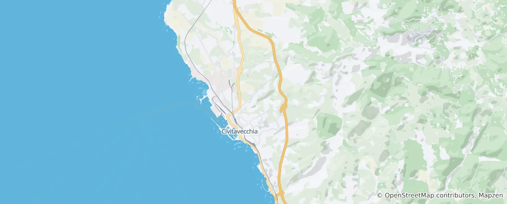 Mapa Civitavecchia