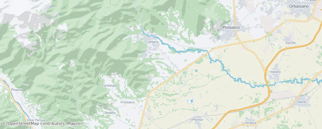 Cumiana — Map