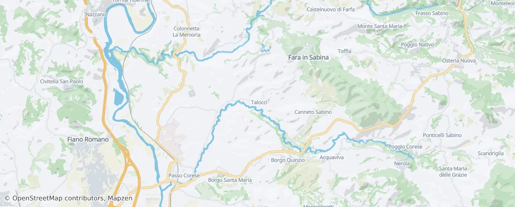 Fara in Sabina — Map