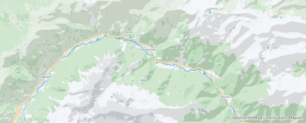 Mapa Fenestrelle