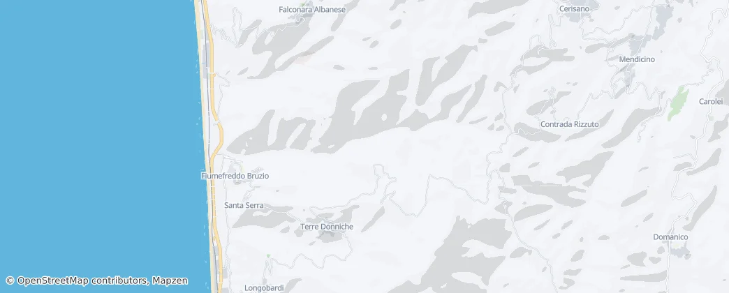 Mappa di Fiumefreddo Bruzio