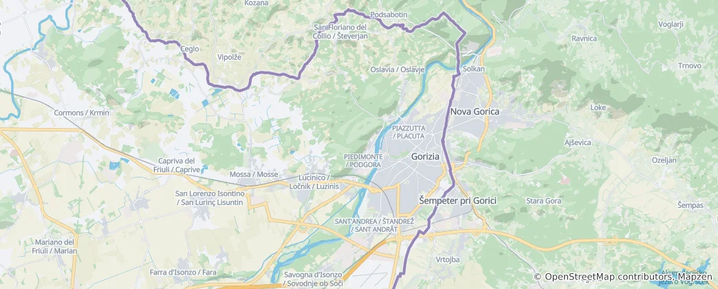 Mappa di Gorizia