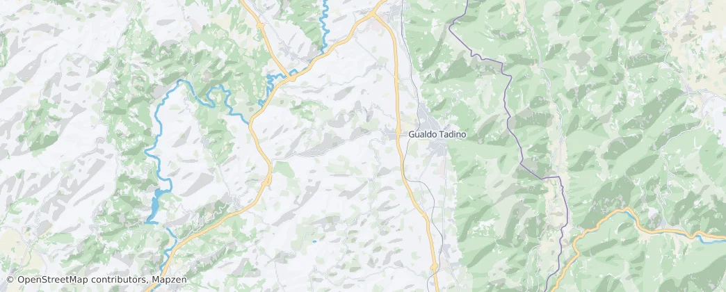 Karte von Gualdo Tadino