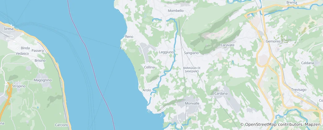 Mapa de Leggiuno