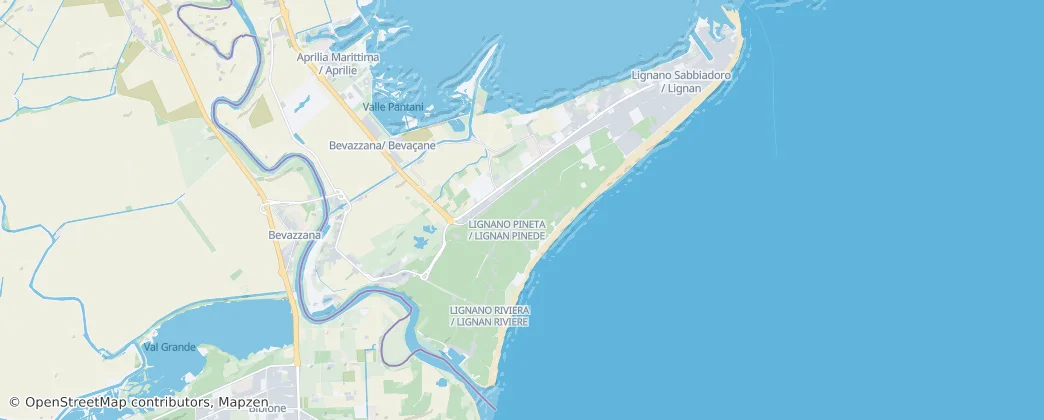Lignano Sabbiadoro — mapa