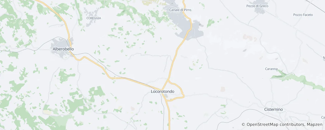 Mapa Locorotondo