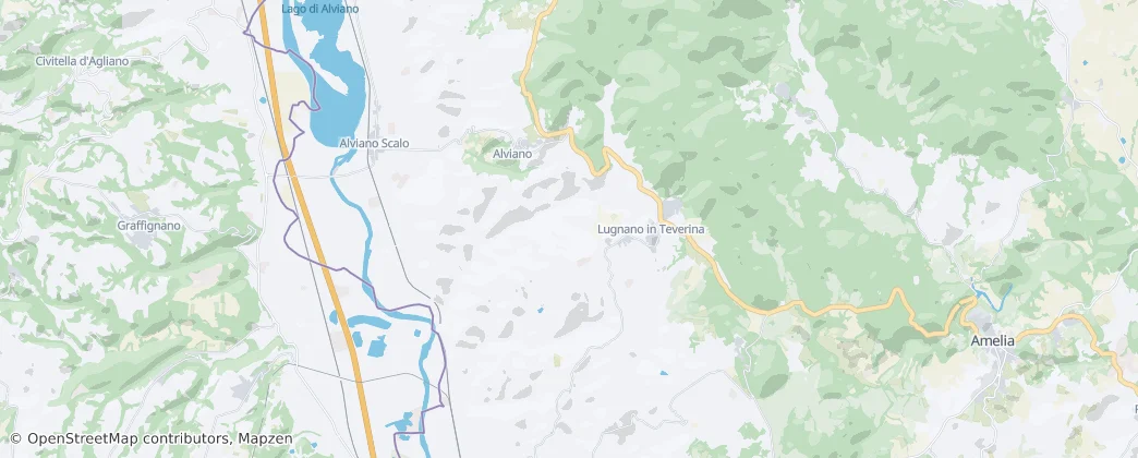 Lugnano in Teverina — mapa