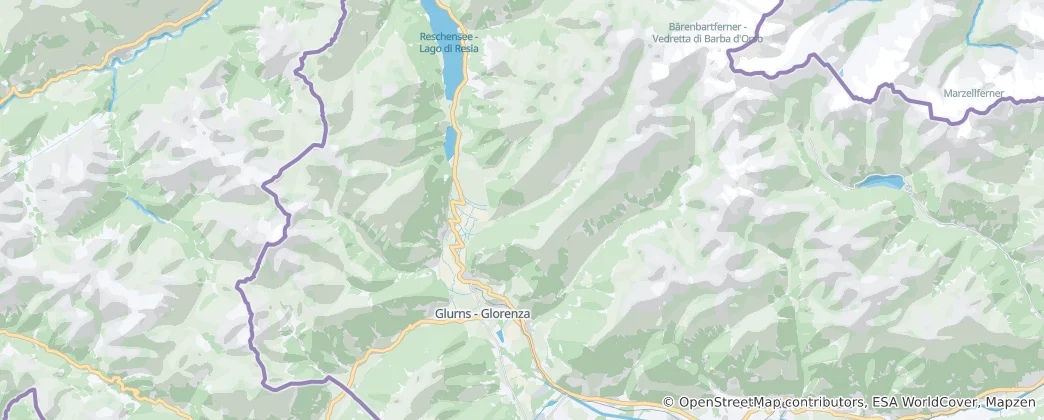 Mappa di Malles Venosta