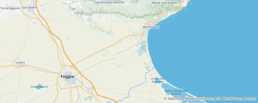 Karte von Manfredonia