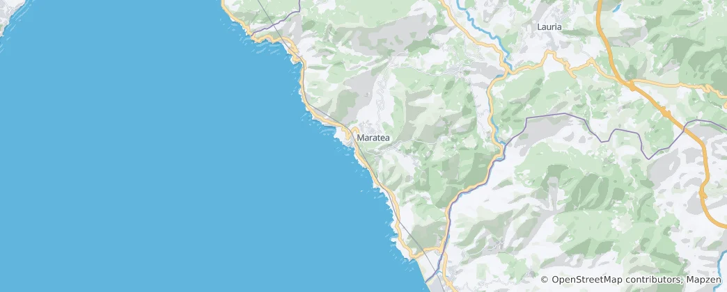 Karte von Maratea