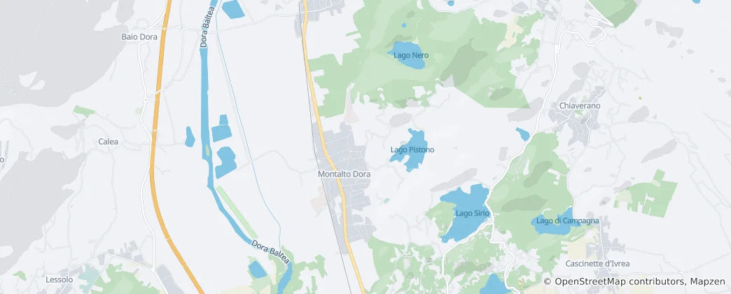 Mapa Montalto Dora