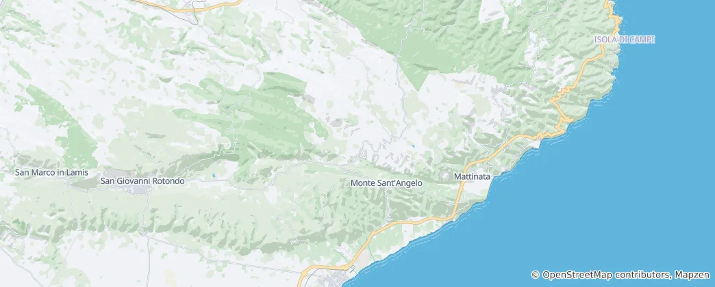 Mapa Monte Sant'Angelo