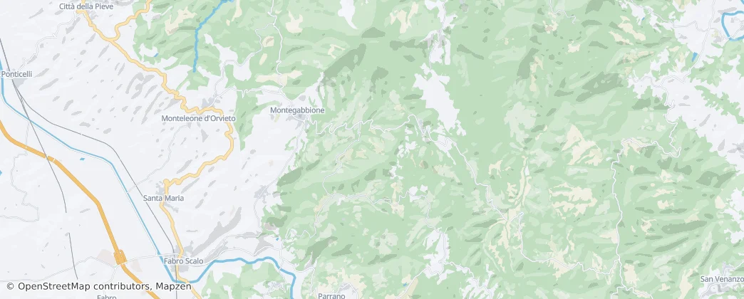 Montegabbione — mapa