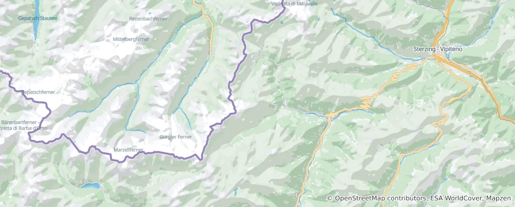 Mappa di Moso in Passiria